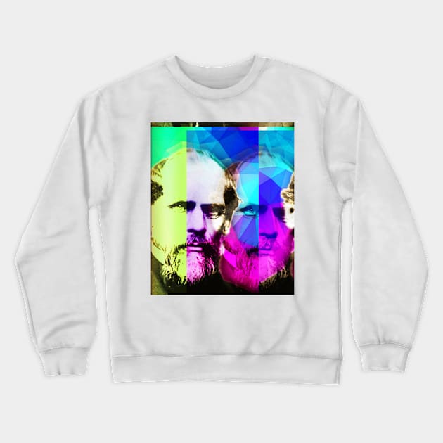 John A. Roebling Portrait | John A. Roebling Artwork 15 Crewneck Sweatshirt by JustLit